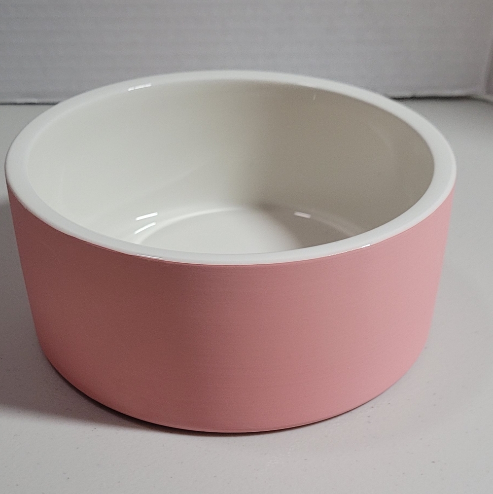 Pet Bowl Pink PAIKKA  Medium Ceramic COOL BOWL Keeps Food Cool NEW in Box!